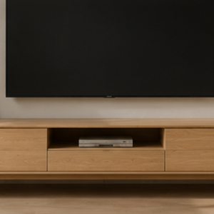 Nordic Natural Wood-Style TV Cabinet