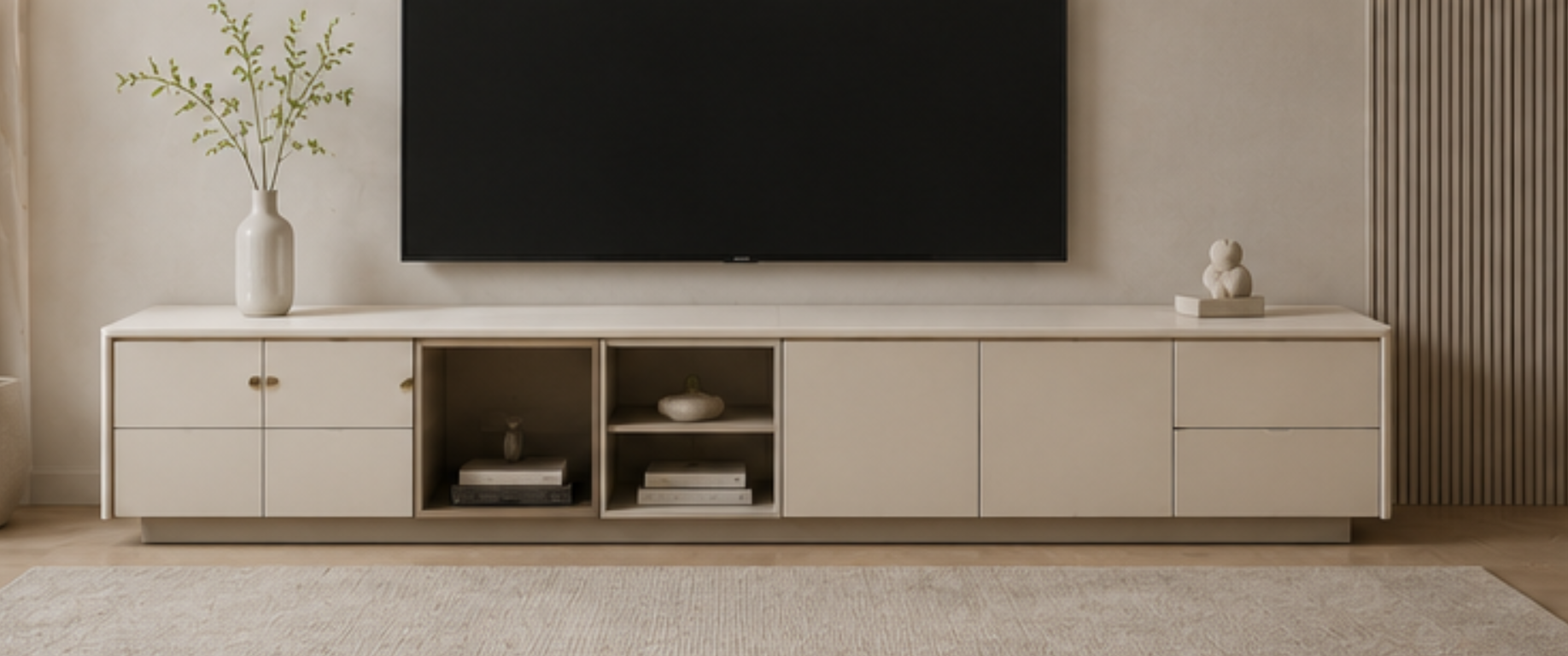 High-Capacity Storage TV Cabinet