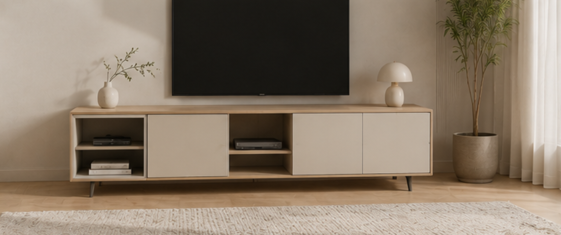 Multi-functional TV Cabinet for Small Spaces